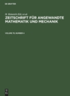 Image for Zeitschrift Fur Angewandte Mathematik Und Mechanik. Volume 70, Number 4