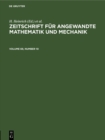 Image for Zeitschrift fur Angewandte Mathematik und Mechanik. Volume 69, Number 10