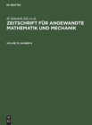 Image for Zeitschrift fur Angewandte Mathematik und Mechanik. Volume 70, Number 9