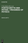 Image for Fortschritte Der Physik / Progress of Physics. Band 28, Heft 6