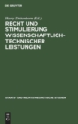 Image for Recht Und Stimulierung Wissenschaftlich-Technischer Leistungen