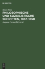 Image for Philosophische Und Sozialistische Schriften, 1837-1850