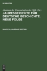 Image for Jahresberichte Fur Deutsche Geschichte. Neue Folge. Band 9/10, Jahrgang 1957/1958