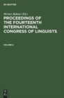 Image for Proceedings of the Fourteenth International Congress of Linguists. Volume 2