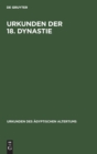 Image for Urkunden Der 18. Dynastie : ?bersetzung Zu Den Heften 1-4