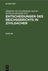 Image for Entscheidungen des Reichsgerichts in Zivilsachen. Band 166