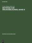 Image for Beitrage Zur Inkunabelkunde, Band 8