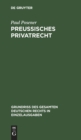 Image for Preußisches Privatrecht