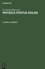 Image for Physica Status Solidi. Volume 3, Number 9
