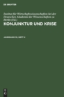 Image for Konjunktur Und Krise. Jahrgang 10, Heft 4