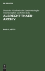 Image for Albrecht-Thaer-Archiv. Band 11, Heft 11