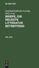 Image for Briefe, Die Neueste Litteratur Betreffend. Teil 9/12