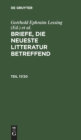 Image for Briefe, Die Neueste Litteratur Betreffend. Teil 17/20