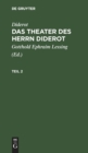 Image for Diderot: Das Theater Des Herrn Diderot. Teil 2