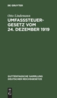 Image for Umfa?steuergesetz Vom 24. Dezember 1919