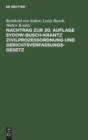 Image for Nachtrag Zur 20. Auflage Sydow-Busch-Krantz Zivilproze?ordnung Und Gerichtsverfassungsgesetz