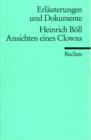 Image for Heinrich Bèoll  : Ansichten eines Clowns