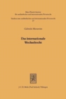 Image for Das internationale Wechselrecht