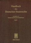 Image for Handbuch des Deutschen Staatsrechts : Band 1/2
