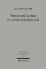 Image for Priester und Leviten im achamenidischen Juda