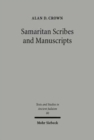 Image for Samaritan Scribes and Manuscripts