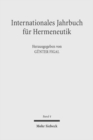 Image for Internationales Jahrbuch fur Hermeneutik : Schwerpunkt: Platon und die Hermeneutik
