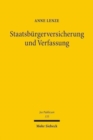 Image for Staatsburgerversicherung und Verfassung