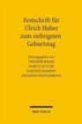 Image for Festschrift fur Ulrich Huber zum siebzigsten Geburtstag