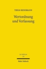 Image for Wertordnung und Verfassung