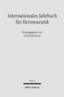Image for Internationales Jahrbuch fur Hermeneutik : Schwerpunkt: Hermeneutik der Literatur