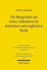 Image for Die Burgschaft auf erstes Anfordern im deutschen und englischen Recht