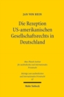Image for Die Rezeption US-amerikanischen Gesellschaftsrechts in Deutschland