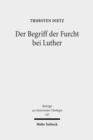 Image for Der Begriff der Furcht bei Luther