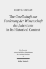 Image for The Gesellschaft zur Foerderung der Wissenschaft des Judentums in Its Historical Context