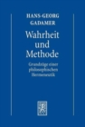 Image for Gesammelte Werke : Band 1: Hermeneutik I: Wahrheit und Methode: Grundzuge einer philosophischen Hermeneutik