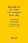 Image for Festschrift fur Jan Schapp zum siebzigsten Geburtstag