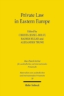 Image for Private Law in Eastern Europe