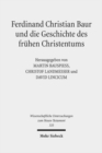 Image for Ferdinand Christian Baur und die Geschichte des fruhen Christentums