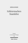 Image for Schleiermachers Staatslehre