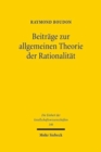 Image for Beitrage zur allgemeinen Theorie der Rationalitat