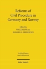 Image for Reforms of Civil Procedure in Germany and Norway