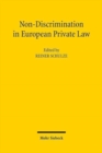 Image for Non-Discrimination in European Private Law