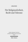 Image for Fur Religionsfreiheit, Recht und Toleranz
