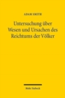Image for Untersuchung uber Wesen und Ursachen des Reichtums der Volker
