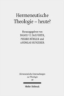 Image for Hermeneutische Theologie - heute?