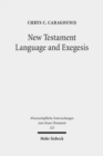 Image for New Testament Language and Exegesis : A Diachronic Approach