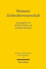 Image for Weimarer Zivilrechtswissenschaft