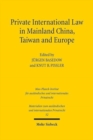 Image for Private International Law in Mainland China, Taiwan and Europe