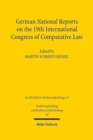 Image for German National Reports on the 19th International Congress of Comparative Law