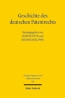 Image for Geschichte des deutschen Patentrechts